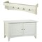 Alaterre Furniture Shaker Cottage Tray Shelf Coat Hook with Cabinet Bench, Ivory ASCA0509IV - alternate 1